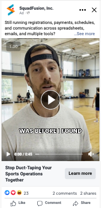 SquadFusion · sports ops